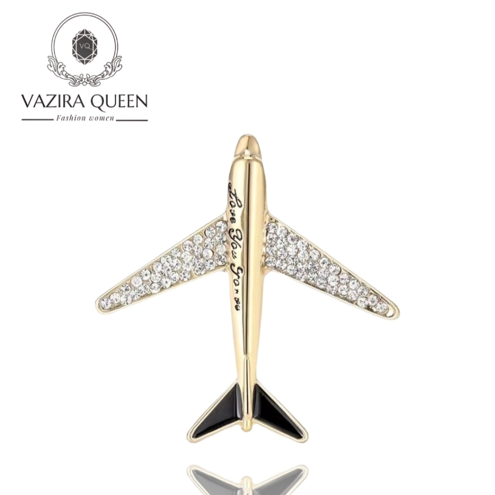 VQ Plane Brooch